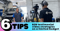 B2B Marketing and testimonial videos on a limited budget